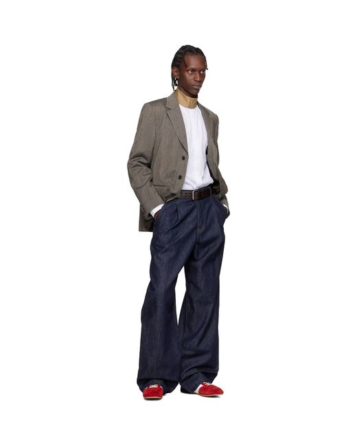 Dries Van Noten Black Loose Wool Blazer for men