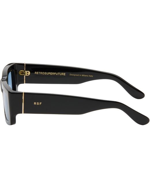 Retrosuperfuture Black Notte Sunglasses for men