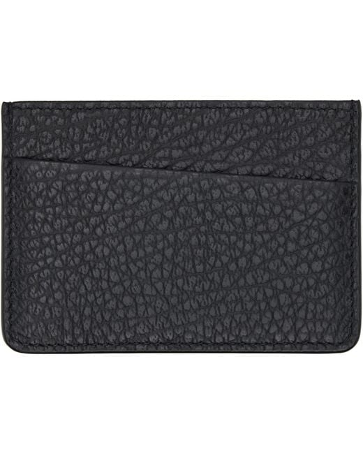 Maison Margiela Black Four Stitches Card Holder