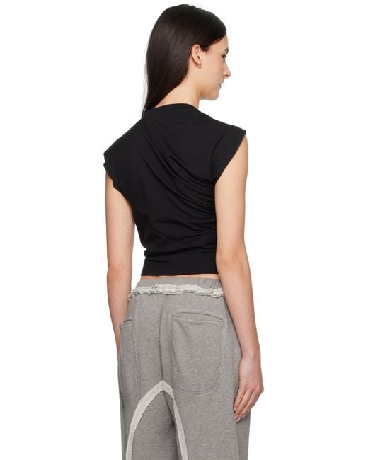 Vivienne Westwood Hebo Asymmetric Cotton T-Shirt in Black | Lyst