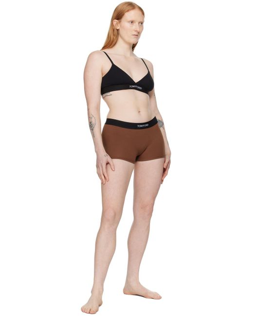 Tom Ford Brown Signature Boy Shorts