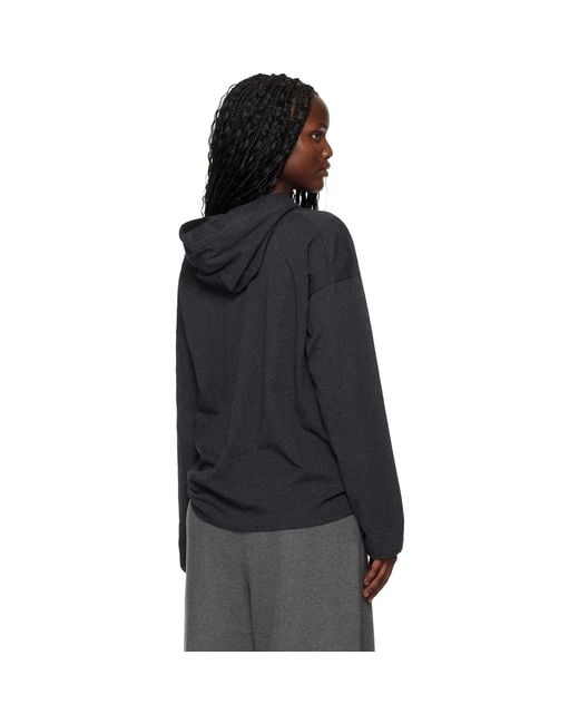 Fear Of God Black Holiday Embroidered Classic Fit Long Sleeve Hoodie