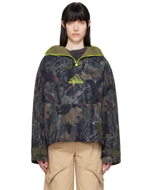 Adidas Originals Black Khaki Camo Q1 Jacket
