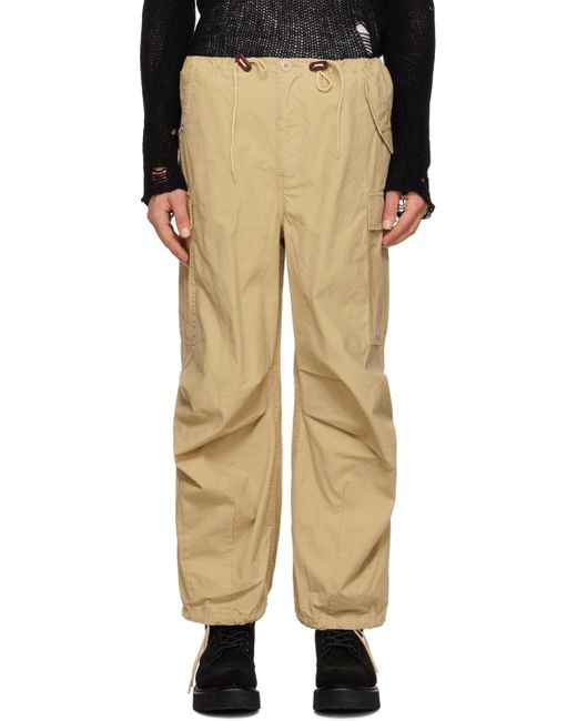 R13 Natural Balloon Army Trousers for men