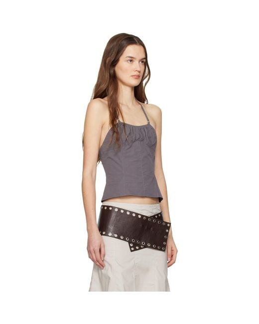 Belle Anna Black Flore Top