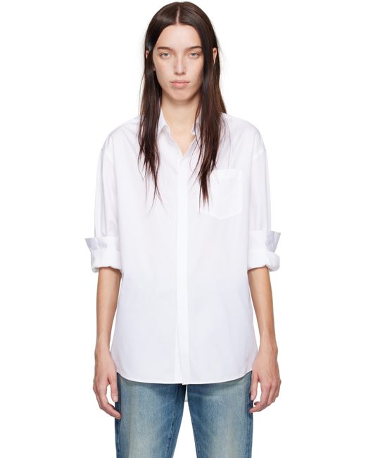 Calvin Klein White Halo Cotton Poplin Shirt