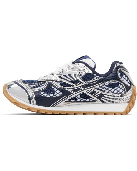 Baskets Orbit Bleu Marine Et Argenté Bottega Veneta en coloris Multicolor