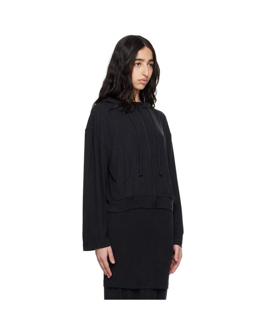 ALAINPAUL Black Zip-Up Hoodie