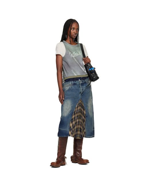ANDERSSON BELL Black Washed Printed Layered T-Shirt