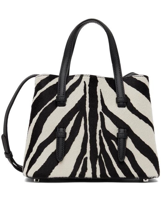 Alaïa Black & White Mina 20 Shoulder Bag