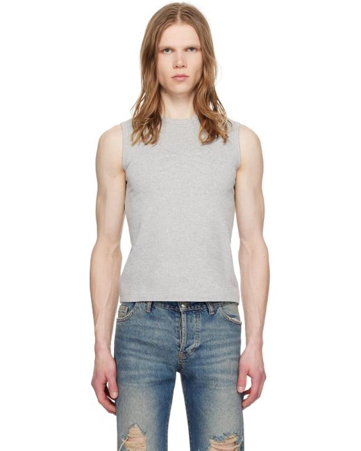 Ashley Williams Blue 3D Bow Tank Top for men