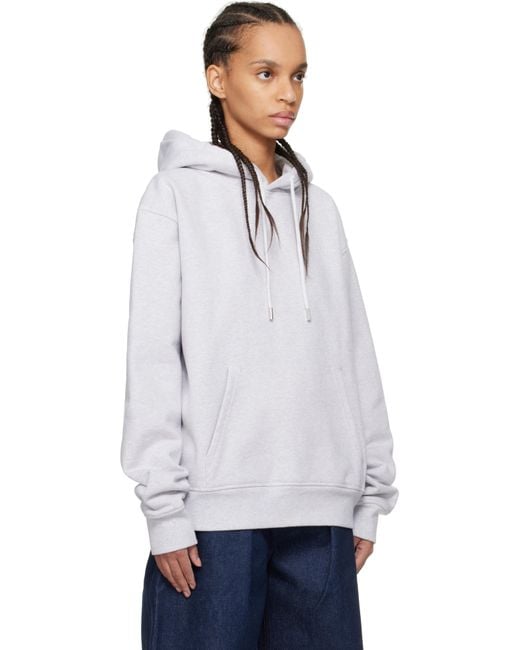 Jacquemus White 'The Embroidered Sweatshirt' Hoodie