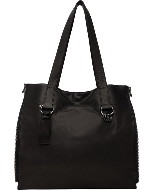 Yohji Yamamoto Black Zipper Tote for men