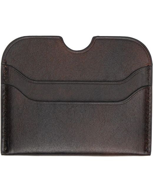 Acne Black Leather Card Holder for men