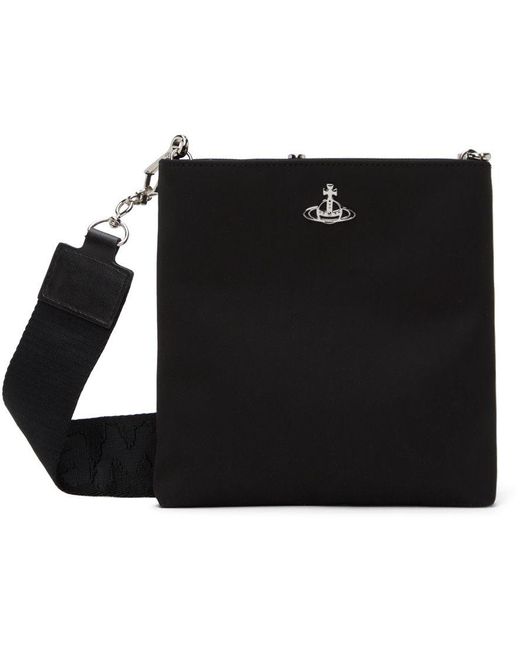 Vivienne Westwood Orange Black Squire Square Crossbody Bag for men