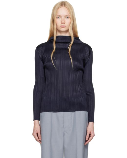 Pleats Please Issey Miyake New Colorful Basics 4 Top in Blue | Lyst UK