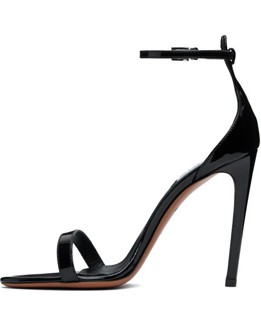 Alaïa sandales à talon aiguille es en cuir de veau Alaïa en coloris Black