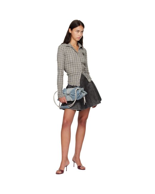 DIESEL Gray Check Shirt