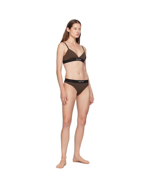 Tom Ford Black Modal Signature Thong