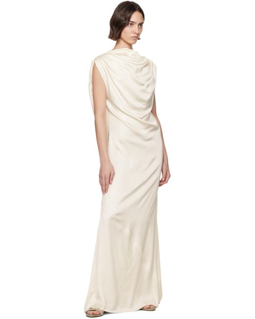 Kallmeyer Black Off- Toma Draped Maxi Dress