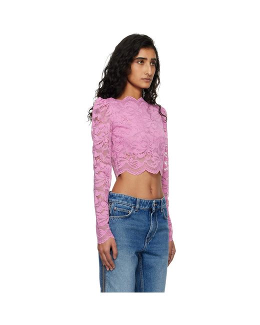 Rabanne Red Lace Top