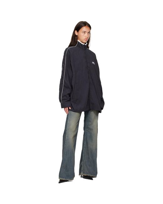 Balenciaga Blue Fluid Peachy Track Jacket