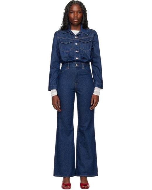 Levi's Black Western Denim Jumpsuit