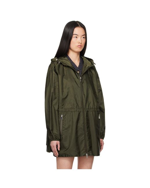 Moncler Green Wete Hooded Jacket