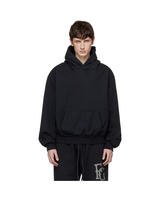 Fear Of God Blue Sunfaded Classic Half Raglan Pocket Hoodie for men
