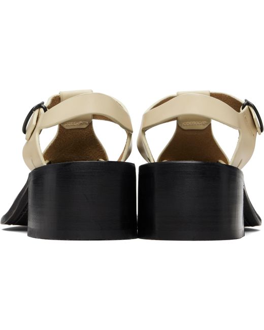 Hereu Black Off- Pesca Heeled Sandals