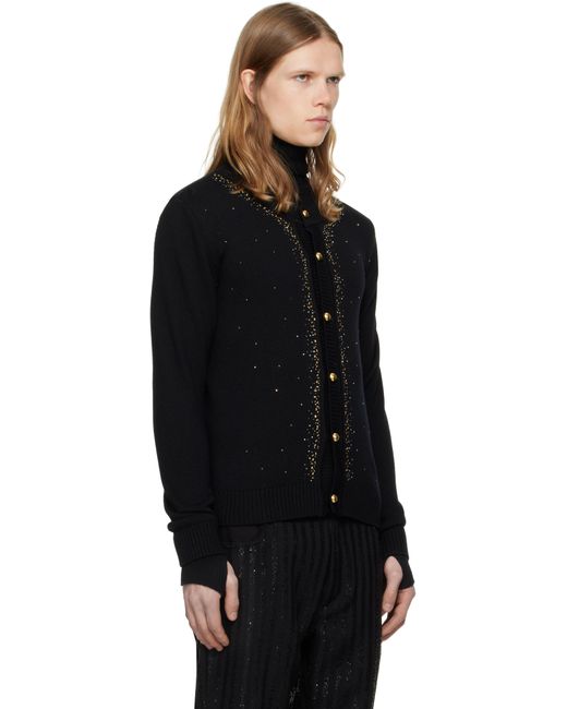 Ernest W. Baker Embellished Cardigan in Black for Men | Lyst