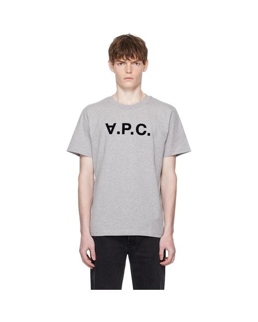 A.P.C. Black Standard Grand 'Vpc' T-Shirt for men