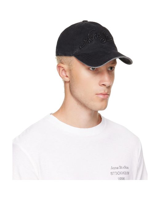 Acne Multicolor Embroidered Logo Cap for men