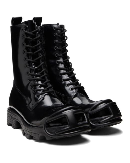 DIESEL Black D-Hammer Bt D Boots for men