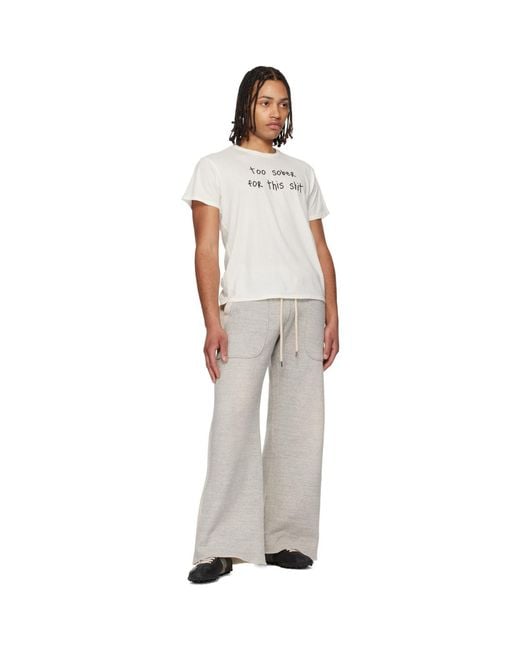 R13 Multicolor Off- 'Too Sober' Boy T-Shirt for men