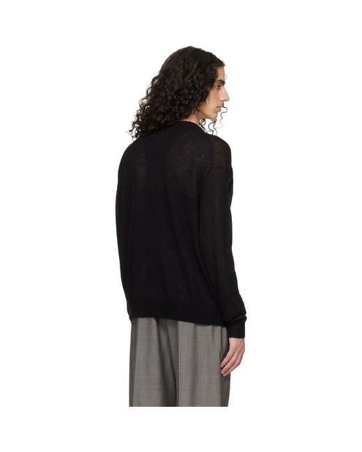 Studio Nicholson Black Gulf Sweater for men