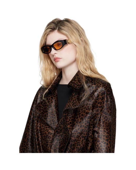 Versace Brown Medusa Biggie Cat-Eye Sunglasses