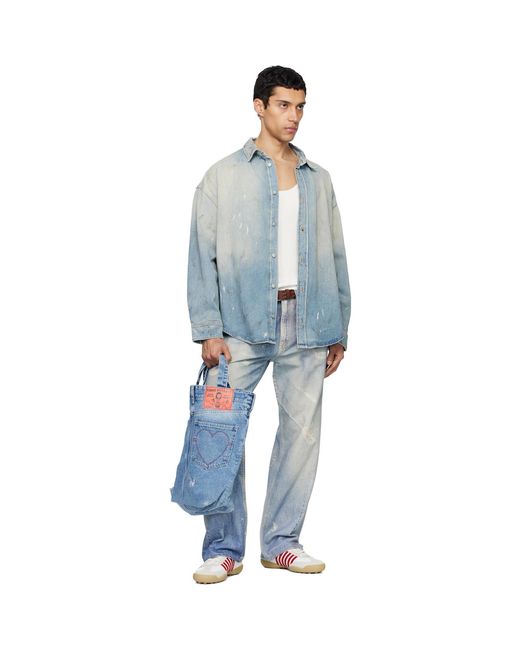 Carne Bollente Blue Daisy Duke Delights Tote for men
