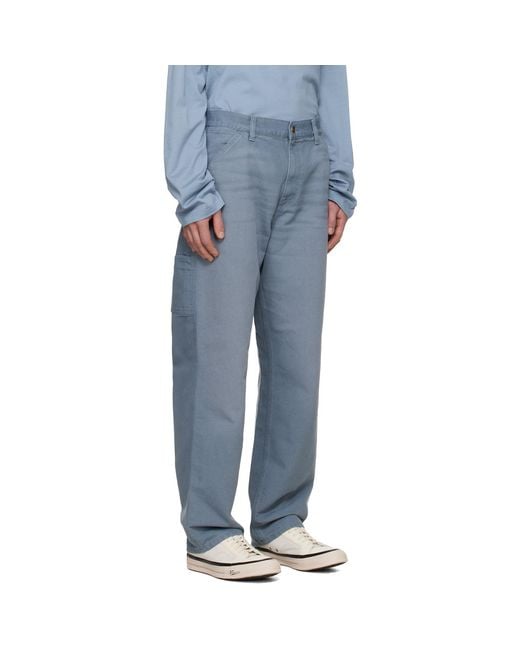 Carhartt Blue Single Knee Trousers for men