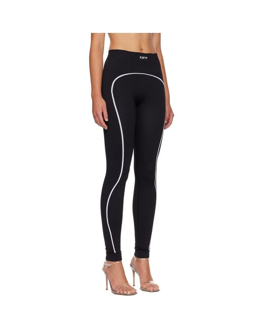Off-White c/o Virgil Abloh Blue 'Off' Stamp Seamless Sport Leggings
