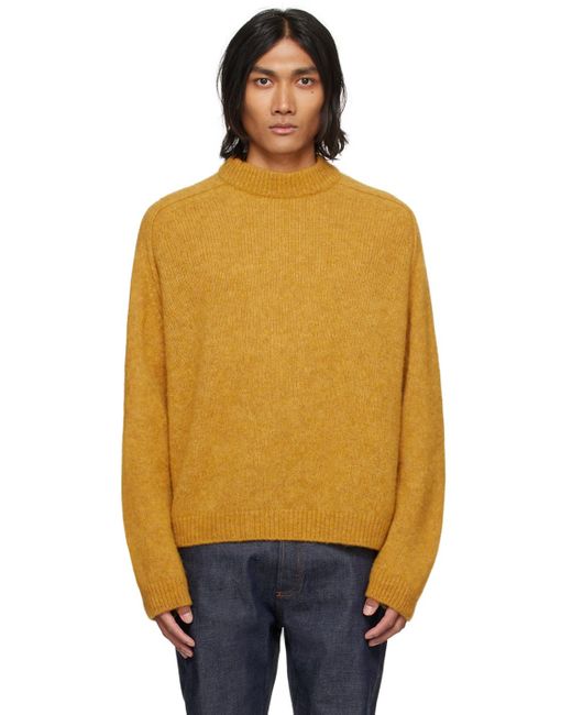 A.P.C. Orange . Yellow Tyler Sweater for men