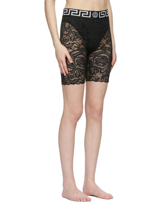 Versace Lace Greca Border Shorts in 