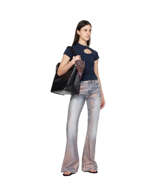 OTTOLINGER Black Pu Beach Tote