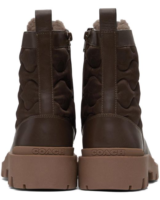 COACH Brown Citysole Boots for men