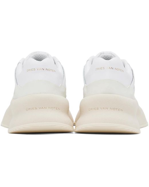 Dries Van Noten Black White & Off-white Platform Sneakers for men