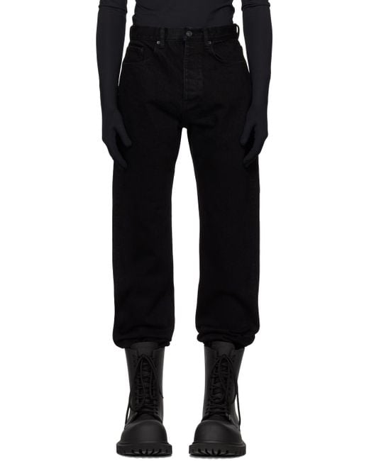 Balenciaga Black Relaxed Jeans for men
