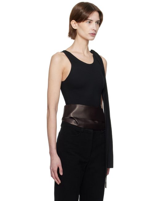 Débardeur Noir À Garniture Prolongée Nouée AARON ESH en coloris Black