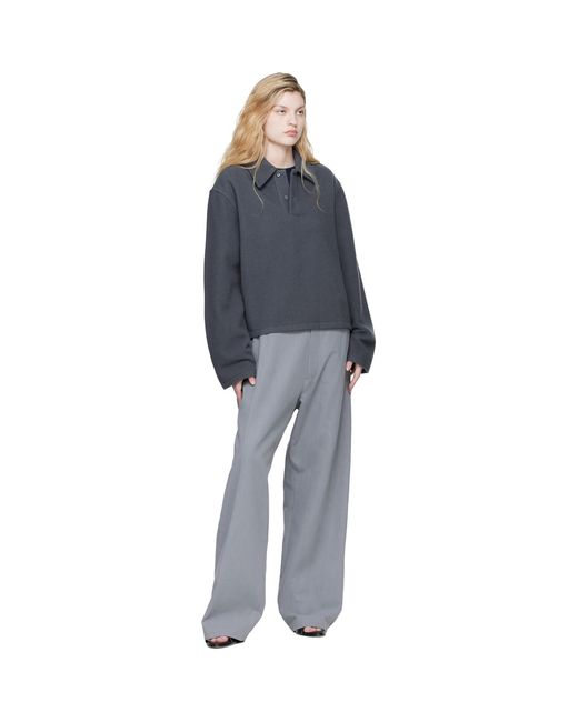 Polo Gris En Molleton Rier en coloris Blue