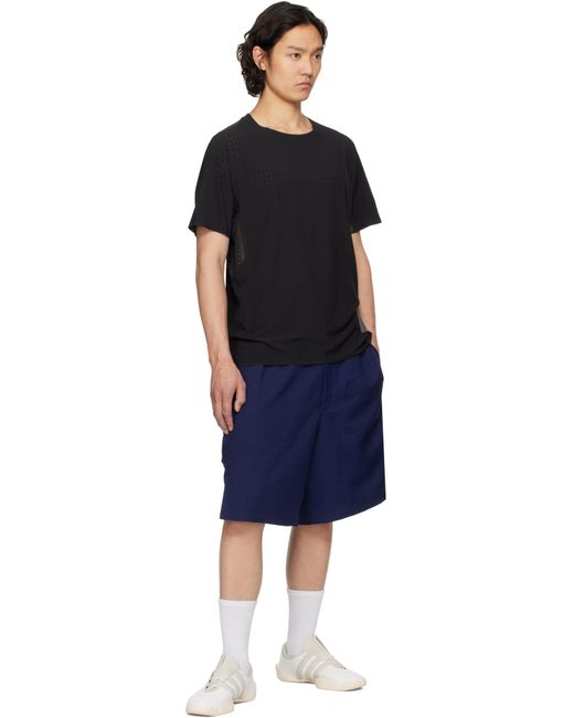 Y-3 Black Running Short Sleeve T-Shirt for men