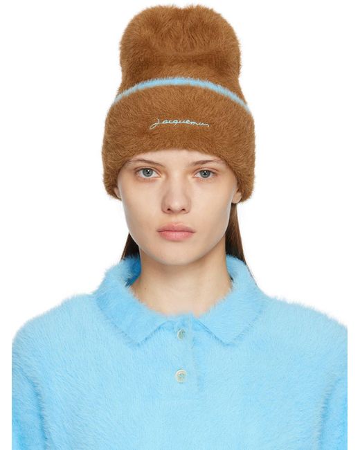 Jacquemus ブラウン Le Bonnet Neve ビーニー Blue